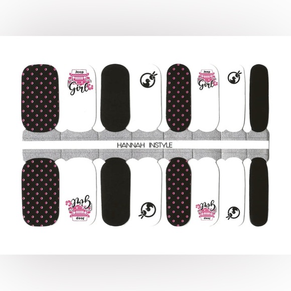 Jeep Girls polka dot nail wraps - Picture 2 of 2
